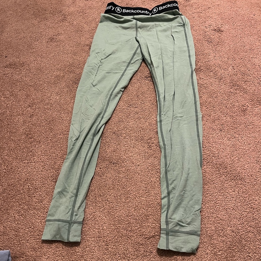 Backcountry Lightweight Merino Baselayer Bottom. Women's. Color Sagebrush.Size S